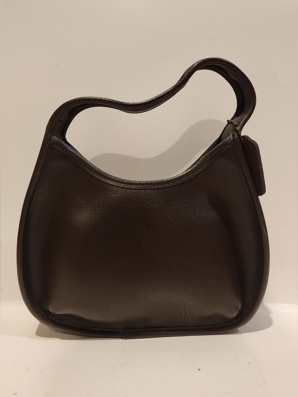 Vintage Coach Mini Ergo Shoulder Bag 0517 Brown Leather -Made in USA RARE